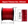 Cluparis 5-Pound Heavy Duty Square Trimmer Line .155-inch-by-492-ft Commercial String