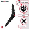 KOTARBAU® Shelf Bracket Black Metal Steel 150 x 150 mm