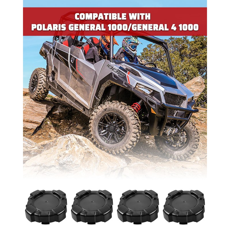 POKIAUTO Wheel Hub Caps for Polaris General 1000/4 1000 2016-2021,
