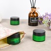 Glass Jars with Lids,Eco-Friendly Cosmetic Containers with Airtight Black Lids