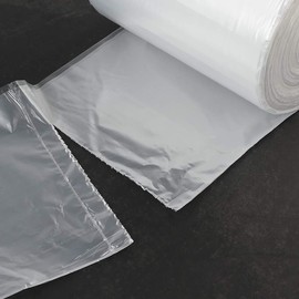 Cadineer Clear Bin Liners Bags, Plastic Trash Bag for Bathroom Office, 100 Bags (10 L)