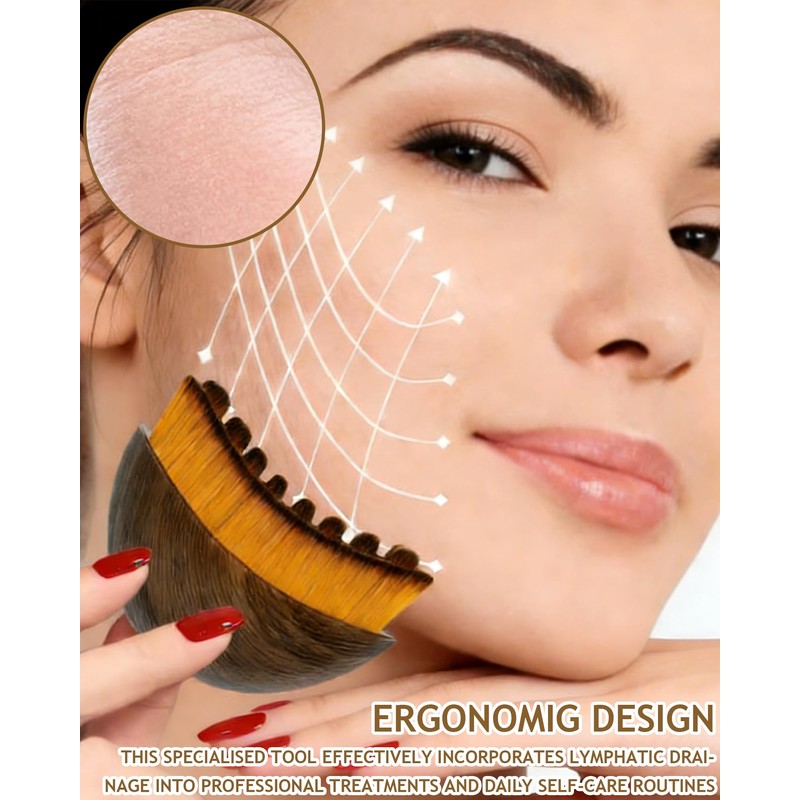 Yotlein Lymphatic Face Brush, Relieves Fatigue, Chin and Jawline Sculpting,
