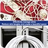 Gisafai 25 Pcs Cable Support J-Hook, Garage Hooks for Hanging,