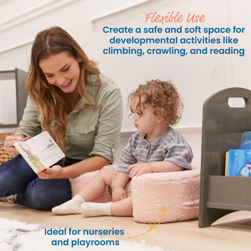 ECR4Kids SoftZone Sit-Up Support Ring Baby Essentials, Child Size, Pink