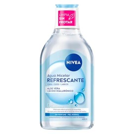 NIVEA Agua Micelar para Piel Normal(400 ml) - Fórmula Vegana con Complejo Aminoácido, Remueve Maquillaje a Prueba de Agua, Limpia y Refresca la Piel -