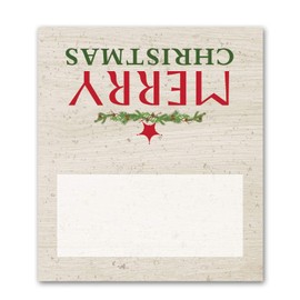 Stonehouse Collection Christmas Place Cards - 25 Christmas Table Tents Rustic Look - Place Cards (Merry Christmas)