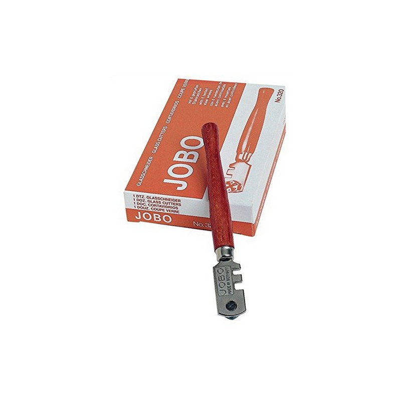 Jobo Round Glass Cutter Wooden Handle
