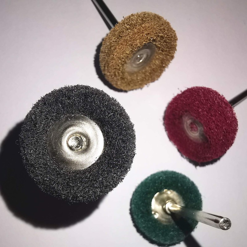 40 Pieces Abrasive Wheels, 1" (25mm) Abrasive Buffing Polishing Wheels