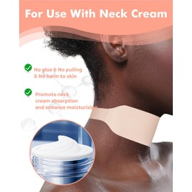 Parche de Silicona Reutilizable para Arrugas Del Cuello, Mascarilla de Silicona Ajustable, para Usar con Crema para El Cuello, Sin Adhesivo, Parches Antiarrugas para Reafirmar Y Tensar, con