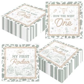 Cowboy Napkins for Party-40pcs Western Napkins for party,Wild West Rodeo Themed Paper,Rodeo Baby Shower Supplies