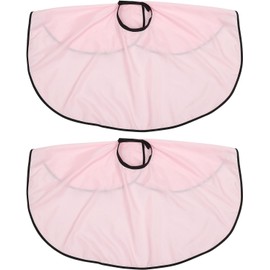 PRETYZOOM Capa Profesional para Cortar el Cabello 2 Piezas Color Rosa, Bata de Salón de Belleza Ligera y Transpirable, Capa Corta para Maquillaje y Peluquería, Protector de Cuello para Uso
