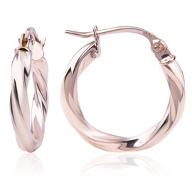 Women's Hoop Earrings, Popular, Hypoallergenic, Cute, Silver 925, Gold Coating, Silver Sterling Silver Yellow Gold, No Gemstone