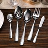 KEAWELL Premium 4-Piece 7" Louis Hammered Butter Knives, 18/10 Stainless