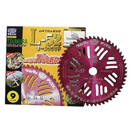 Tsumura Steel Industries Tsumura Chip Saw for Weed Trimmers L-52 All-Round Outer Diameter (9.1 in / 230 mm, 52P) 8394aj
