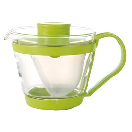 iwaki(イワキ) 耐熱ガラス ティーポット レンジのポット 茶器 グリーン 400ml K863-G