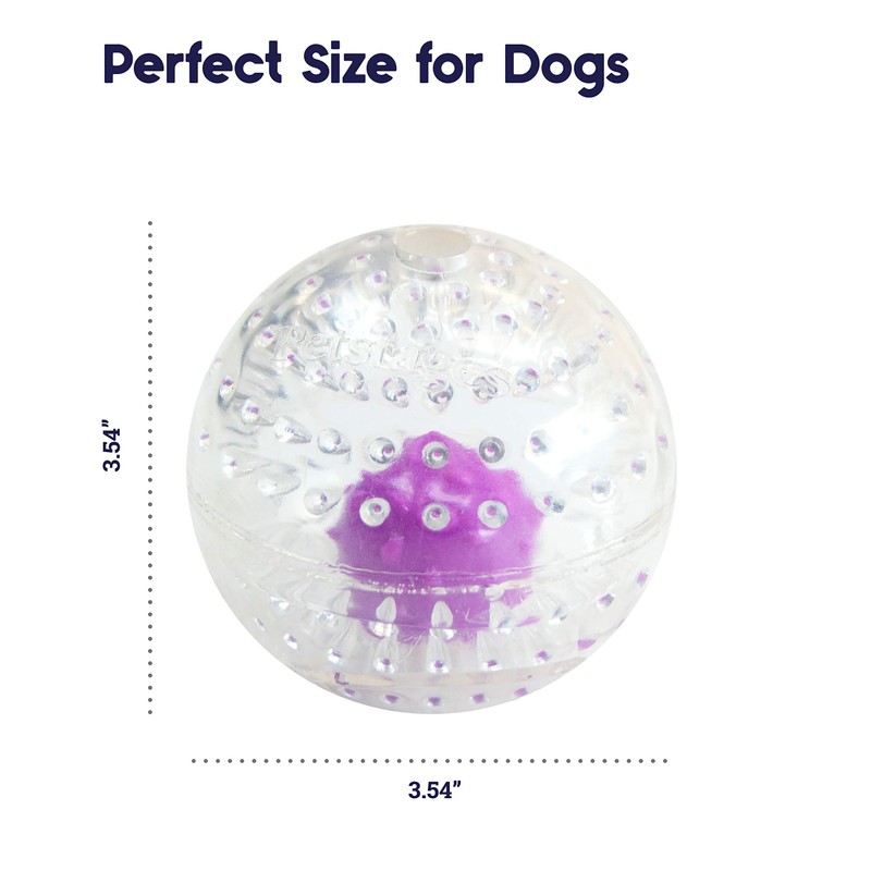 Petstages Nubbiez Treat & Squeak Ball Dog Toy