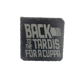 Back to the Tardis fo a Cuppa Coaster Gift Idea