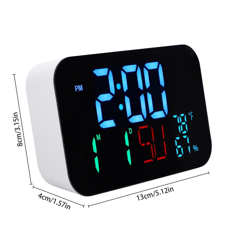 ZAICOLER Smart Clock Real Time Time, Date, Weekday Display Large