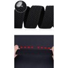Gloop unisex elastic leather braided stretch belt; stretchable fabric; leather