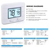 Aowel Non Programmable Thermostat for Home 1 Heat/ 1 Cool