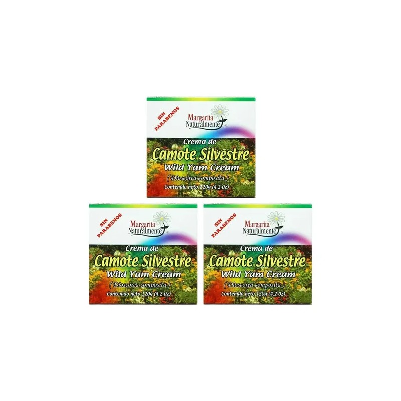 (3 Piezas) Crema De Camote Silvestre 120gr Margaritanate