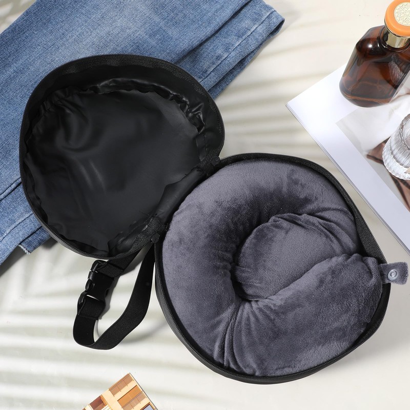 DOPENSPI Travel Neck Pillow Bag, Compact Neck Carrying Bag Pillow