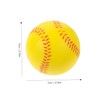 KONTONTY 12pcs Soft PU Baseballs for Teenagers Safe Training Balls