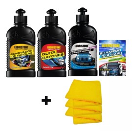 Lubristone Kit Renovación Vehicular, Shampo Gratis +3 Paños Microfibra