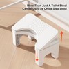Osivaex Folable Squatting Potty Stool for Adults, 7" Height Adjustable