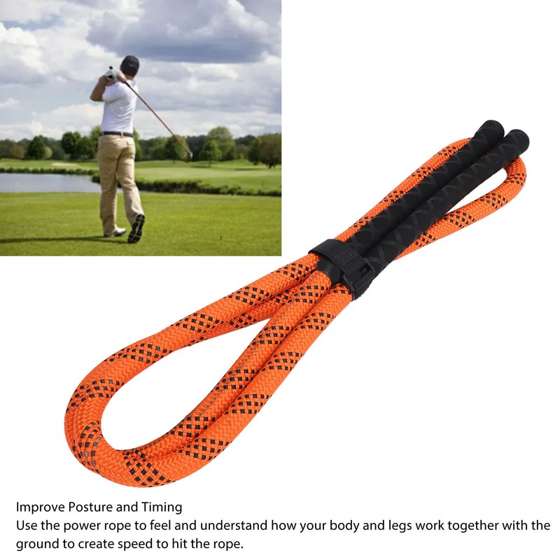 Golf Swing Rope Trainer Improve Swing Speed Power Rhythm Golf