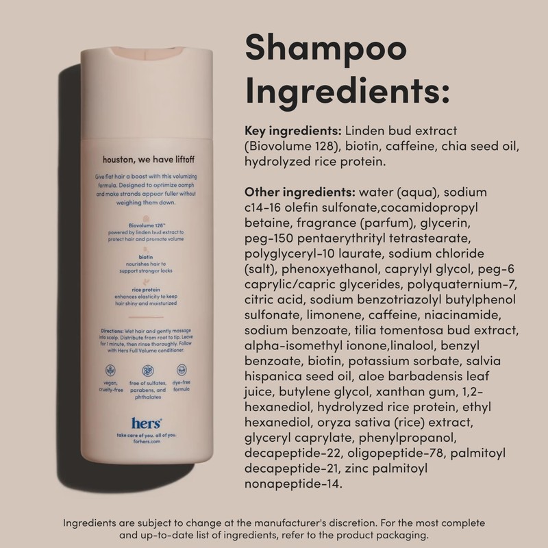 hers Full Volume Shampoo & Conditioner Set - Biovolume 128