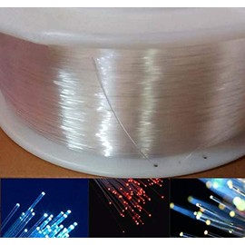 Fibre optic cable 1mm, end glowing PMMA, polymer optical light (2 meters)