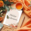 FYSUIMU 60 Sheets Fall Watercolor Stationery Letterhead Paper Pumpkin Flower