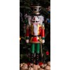 Clever Creations Red King 14 Inch Traditional Wooden Nutcracker, Festive