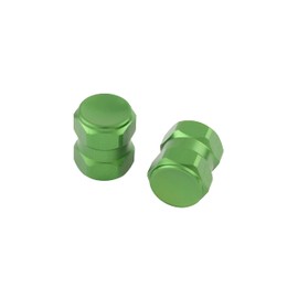 POSH 000800-18 Motorcycle Accessories HEX2 Air Valve Cap, Set of 2, Light Green