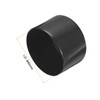 sourcing map 6pcs Rubber End Caps 80mm ID Vinyl Round