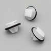 VVO 10 x White Plastic Lower Exterior Door Fixing Clips