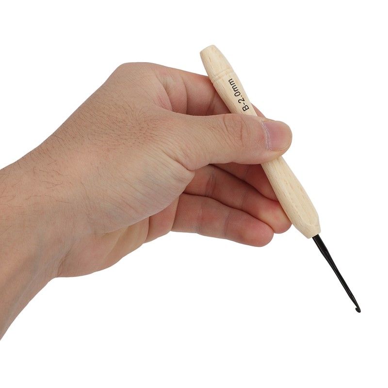 9PCS Crochet Hooks DIY Handcraft Ergonomic Crochet Needle with Wooden