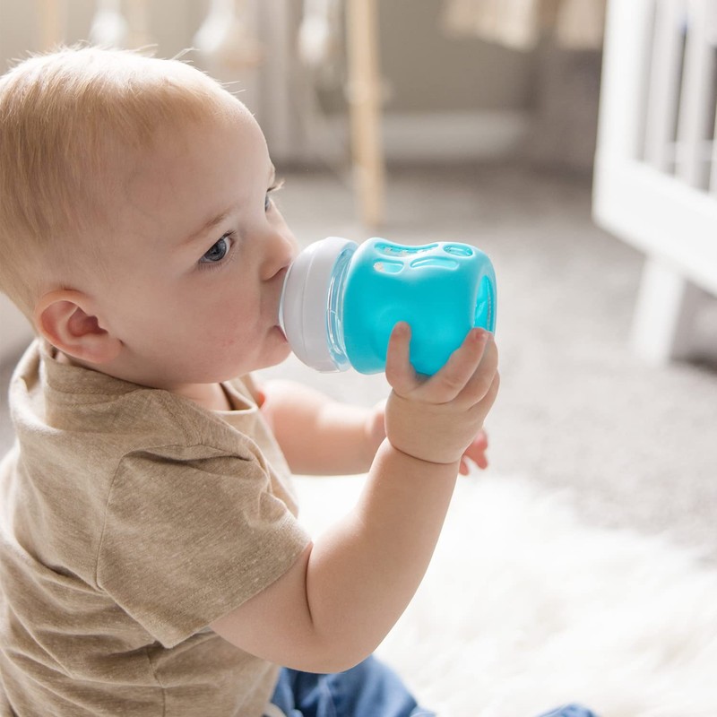 Olababy Silicone Sleeve for Avent Natural Glass Baby Bottles (4