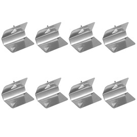 Bojueshaw 8pcs Wind Deflector Clip,Car Rain Eyebrow Clips Replacements,Universal Channel Stainless Steel Fixing Retaining Clips for HEKO G3