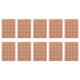 YOKIVE 10 Pcs PCB Paper Clad Board, Single Side Circuit Boards (Brown, 50mmx70mmx1.3mm)