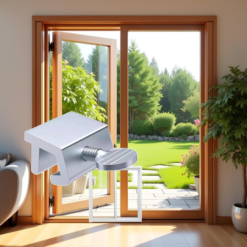 Single Hole Safety Lock,Sliding Window Stopper Door Locks,Adjustable Window Locks,Sliding
