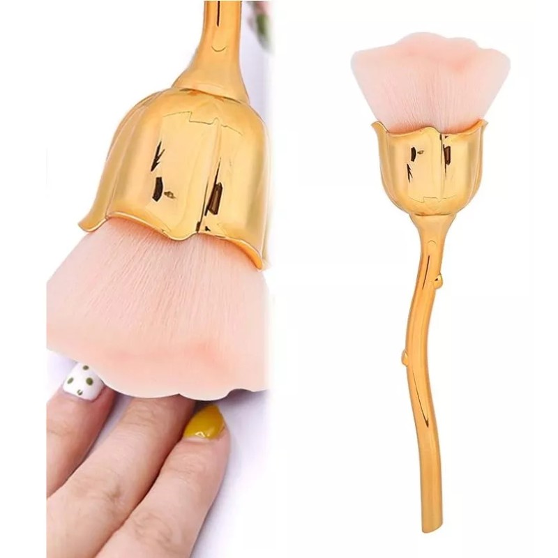 MU Cepillo Para Polvo De Uñas O Rubor Con Forma