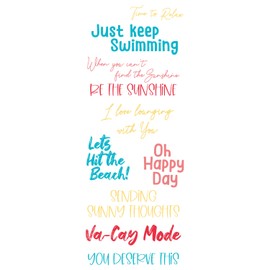 Sizzix Clear Stamps Set – Va-Cay Mode by Catherine Pooler