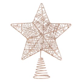 SULOLI Iron Christmas Tree Topper, Christmas Tree Topper, Christmas Tree Topper Star for Christmas Tree, Christmas Decoration (Gold)