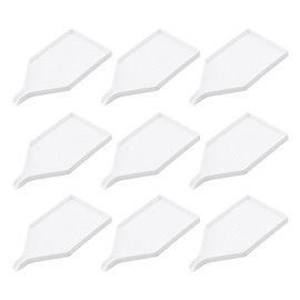 9pcs Bead Sorting Trays Diamond Rhinestone Drill Plate Tray for DIY Art Craft Adult Crystal Rhinestone Beads Plastic, White
