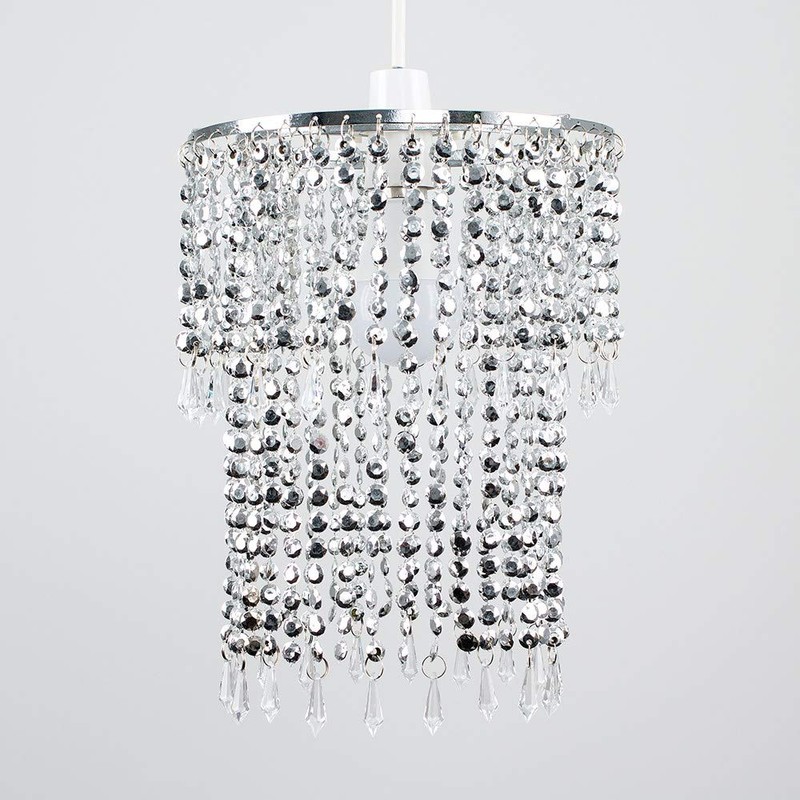 MiniSun Elegant Modern Sparkling Chrome Acrylic Crystal Jewel Bead Effect