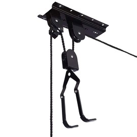 Bike Lift Hoist for Garage Ceiling, Heavy Duty Ceiling Mountain Bicycle Hanger Pulley Rack 100 lb Capacity