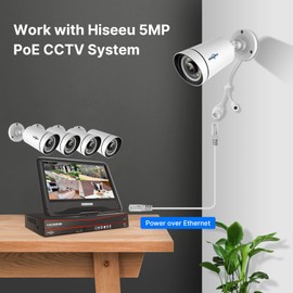 Hiseeu 5MP Wireless WiFi Security Camera with 2 Way Audio, Night Vision, Motion Detection, Instant Alerts for Home Surveillance