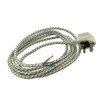 Paxanpax PSA120 Universal White Iron Mains Cable & White Plug